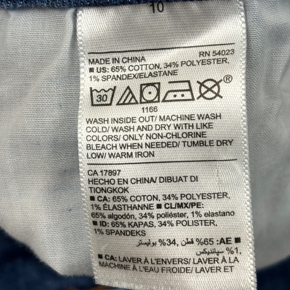 Old Navy The Perfect Straight Ankle Raw Hem Women's size 10 Dark Blue Denim Jean - Picture 3 of 4